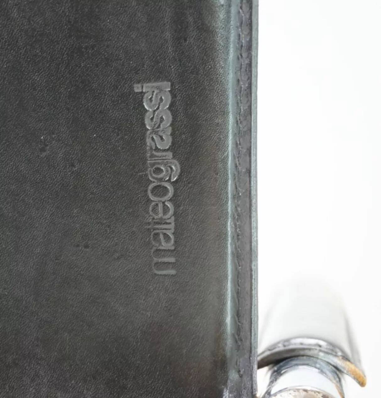 Matteo grassi mg15 cantilever armchairs - black leather