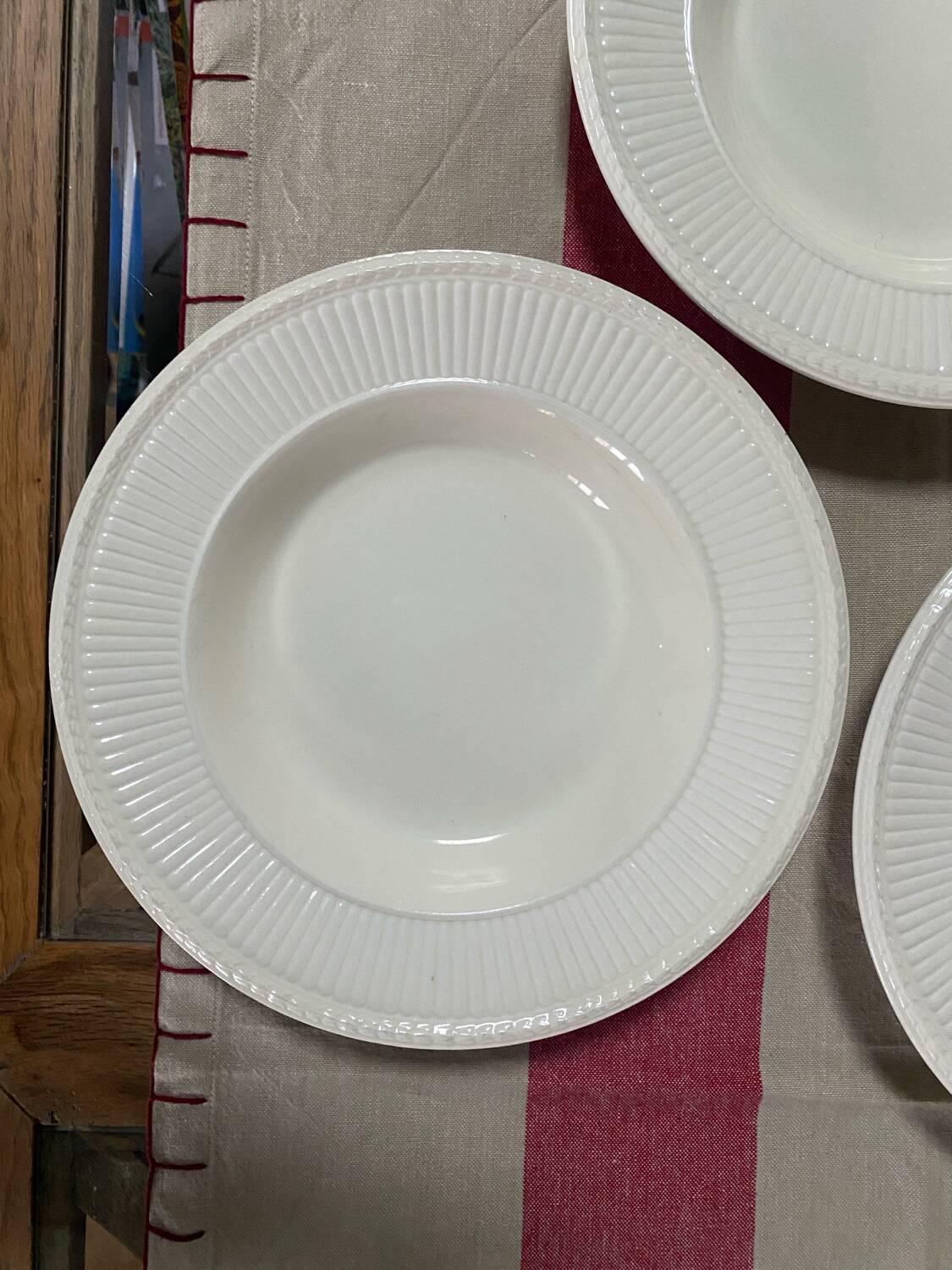 Set of 3 Wedgwood soup plates