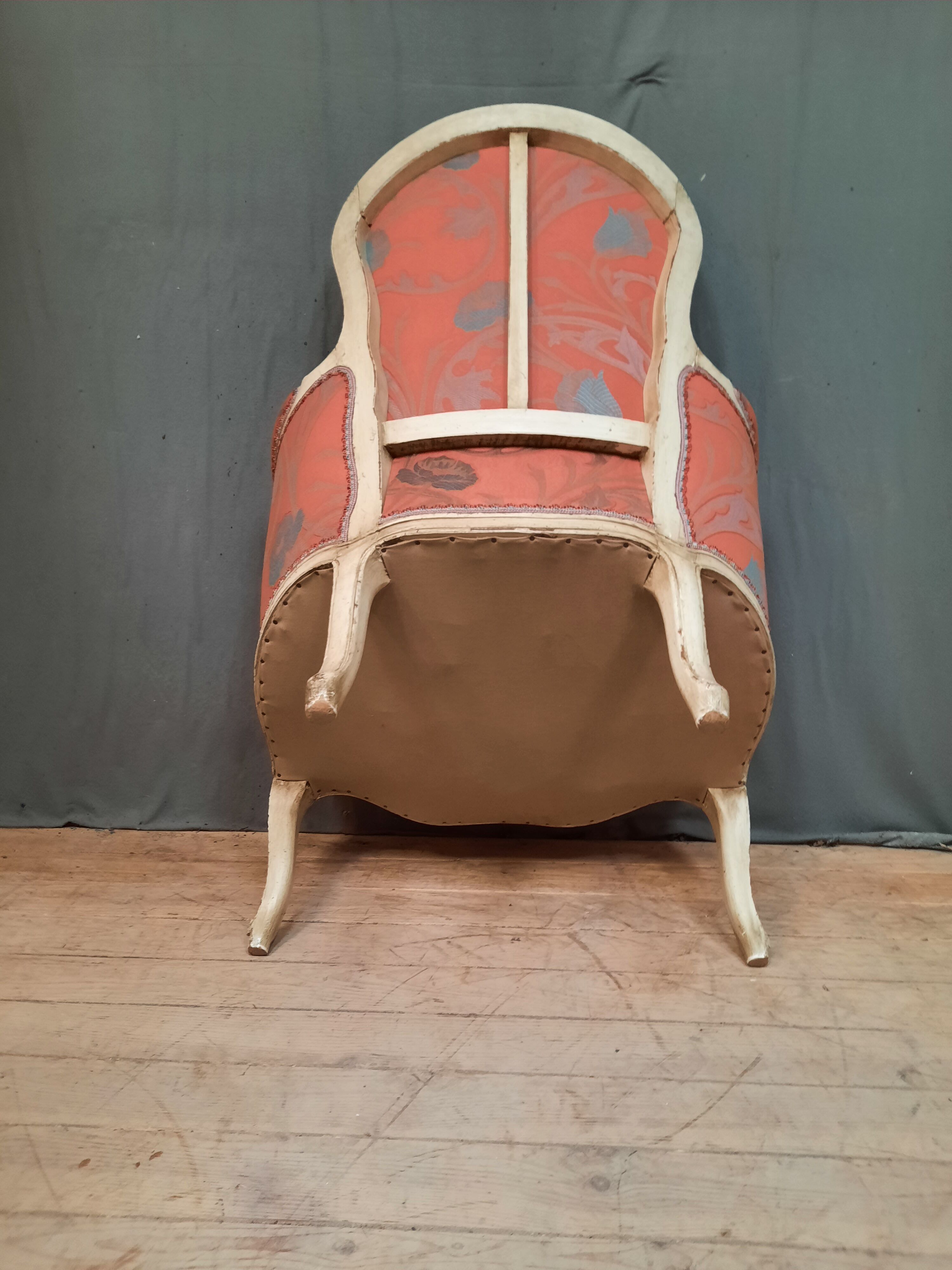 Bergere upholstered in Louis XV style