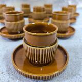 Set of ten vintage Tognana cups, Italy.