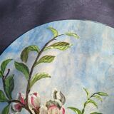 Plat decoratif à décor de fleurs de cerisier