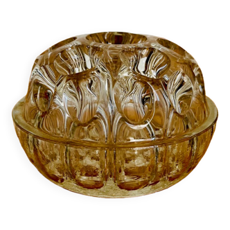 Antique glass flower pick