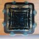 Vintage blue bubble vase (1960-1970) designed by Whilhelm Braun-Feldweg.
