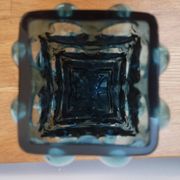 Vintage blue bubble vase (1960-1970) designed by Whilhelm Braun-Feldweg