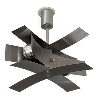 Lustre Sputnik. 1970. Space age. Brushed steel.