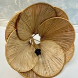 Mid-century modern Uchiwa style bamboo suspension