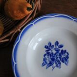 Set of 2 deep plates Digoin Sarreguemines model Marsac