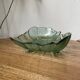 Tinted glass “leaf” dish