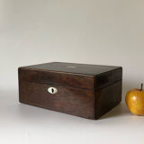 Jewelry box in wood and mother-of-pearl