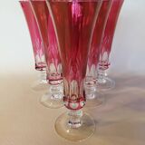 6 vintage champagne flutes