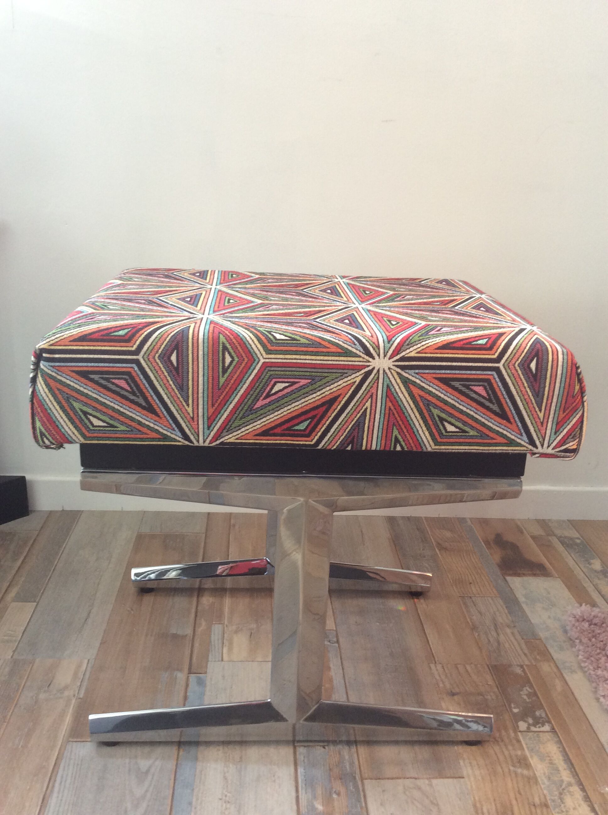 Stool with built-in stepladder from the 70s