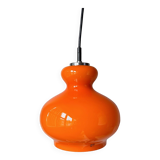 Vintage Peill & Putzler hanging lamp, ceiling lamp orange, space age