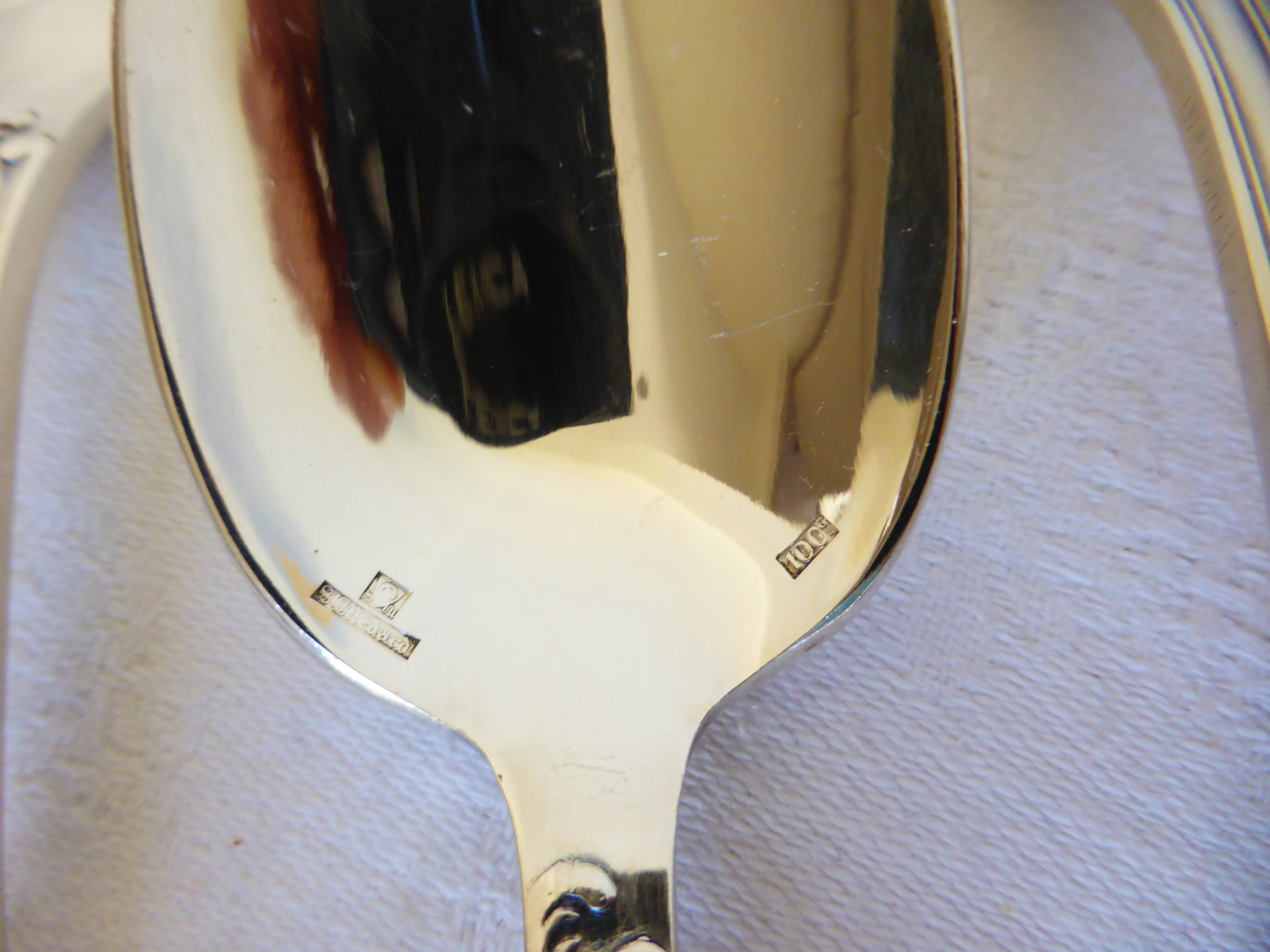 6 vintage silver metal tablespoons 2106265