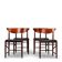 Danish Design reupholstered Dining chair Model 317 by Hvidt & Mollgaerd, set of 4