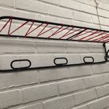 Coat rack of the 50s metal and scoubidou thread