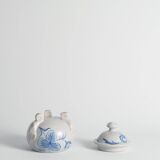 Swedish Grace French Blue Floral Decor Bonbonniere by Allan Eberling, Bo Fajans