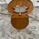 Vintage Brutalist Handmade Tripod Solid Wood Chair