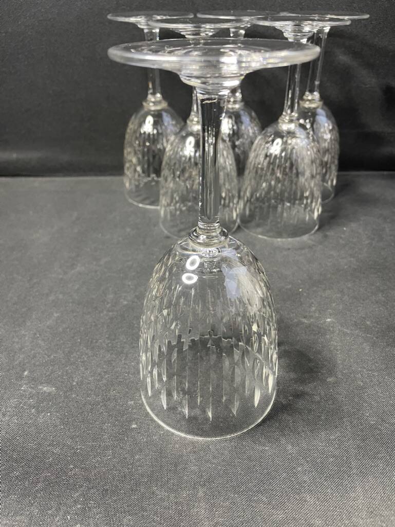 6 baccarat water glasses paris service