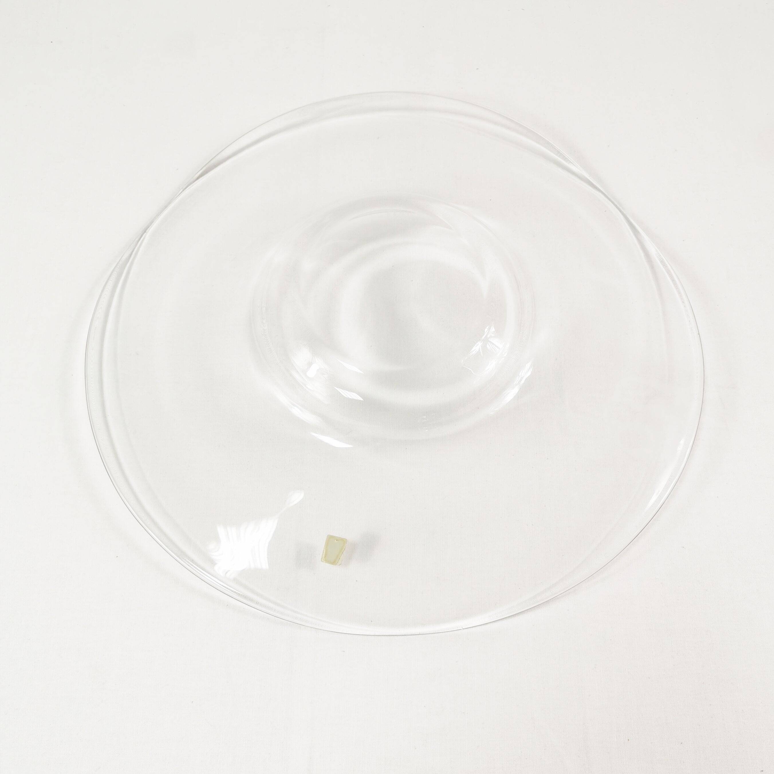 Large glass fruit platter Erwin Eisch, Germany 1960s