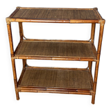 Vintage natural rattan shelf