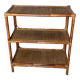 Etagère vintage en rotin naturel