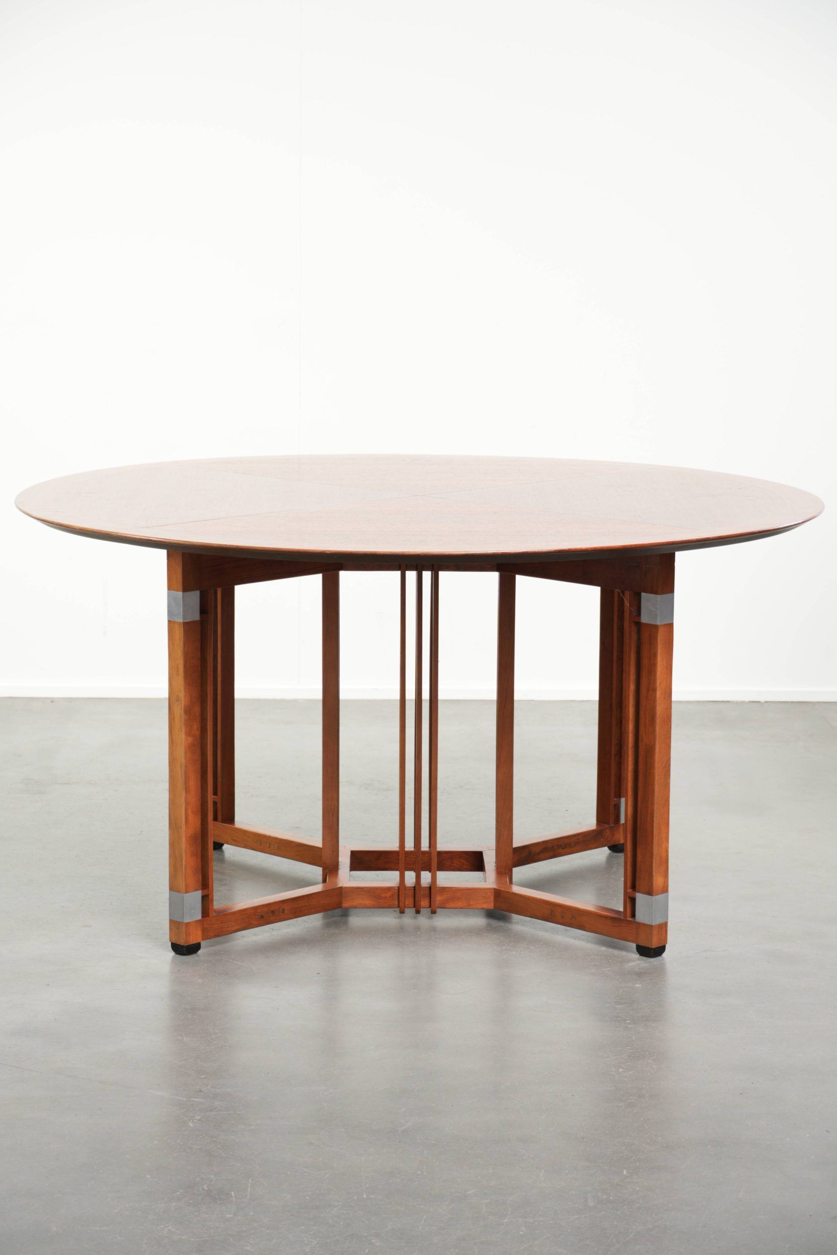 Round vintage Art Deco design dining table  for 4 people