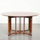 Round vintage Art Deco design dining table  for 4 people