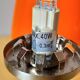 Paire de lampes space age en opaline orange et métal chromé