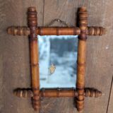 3 bamboo-look mirrors