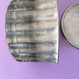 Aluminum pastry mold with pudding, flan... with lid to retain heat