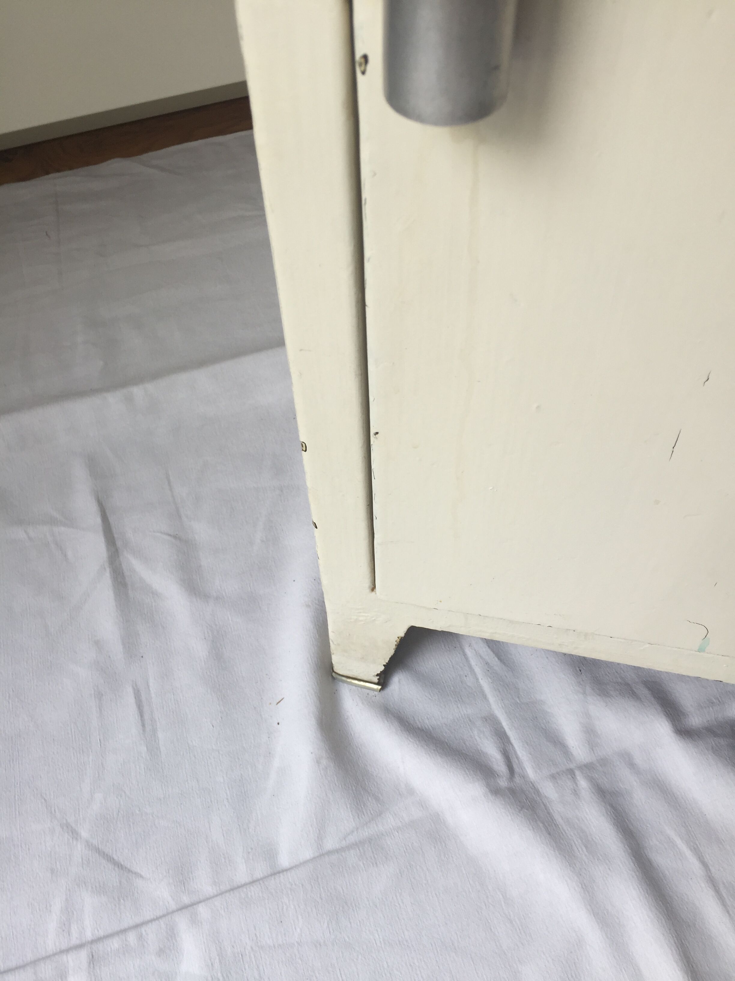 White metal furniture