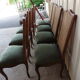 Set of 8 chairs back canned, seat very comfortable
