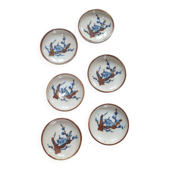 Vintage Japanese "Mamezara" Bowls, Crown Signature