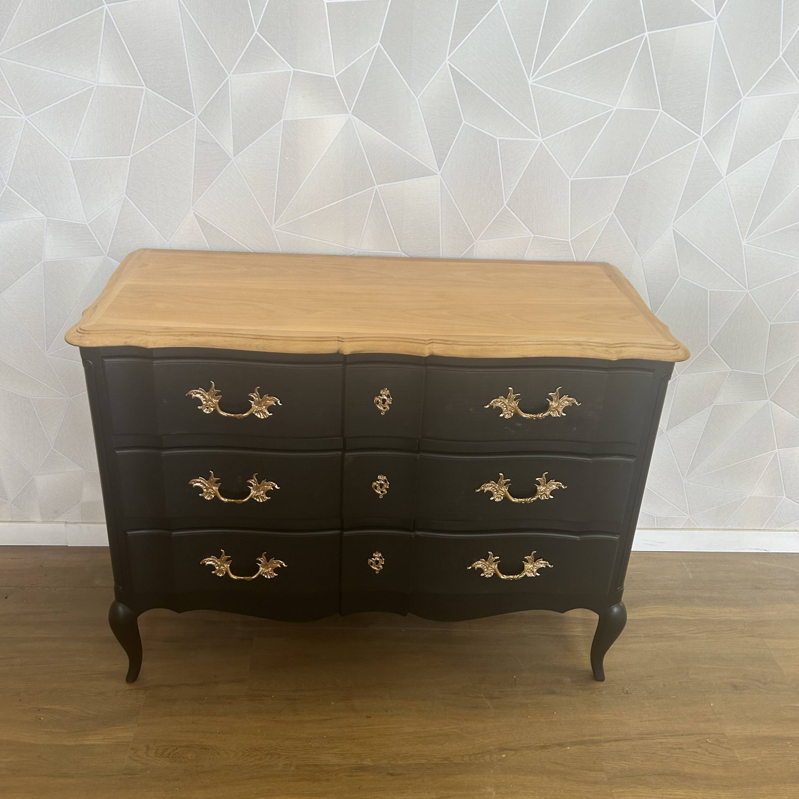 Commode arbalète vintage relooké