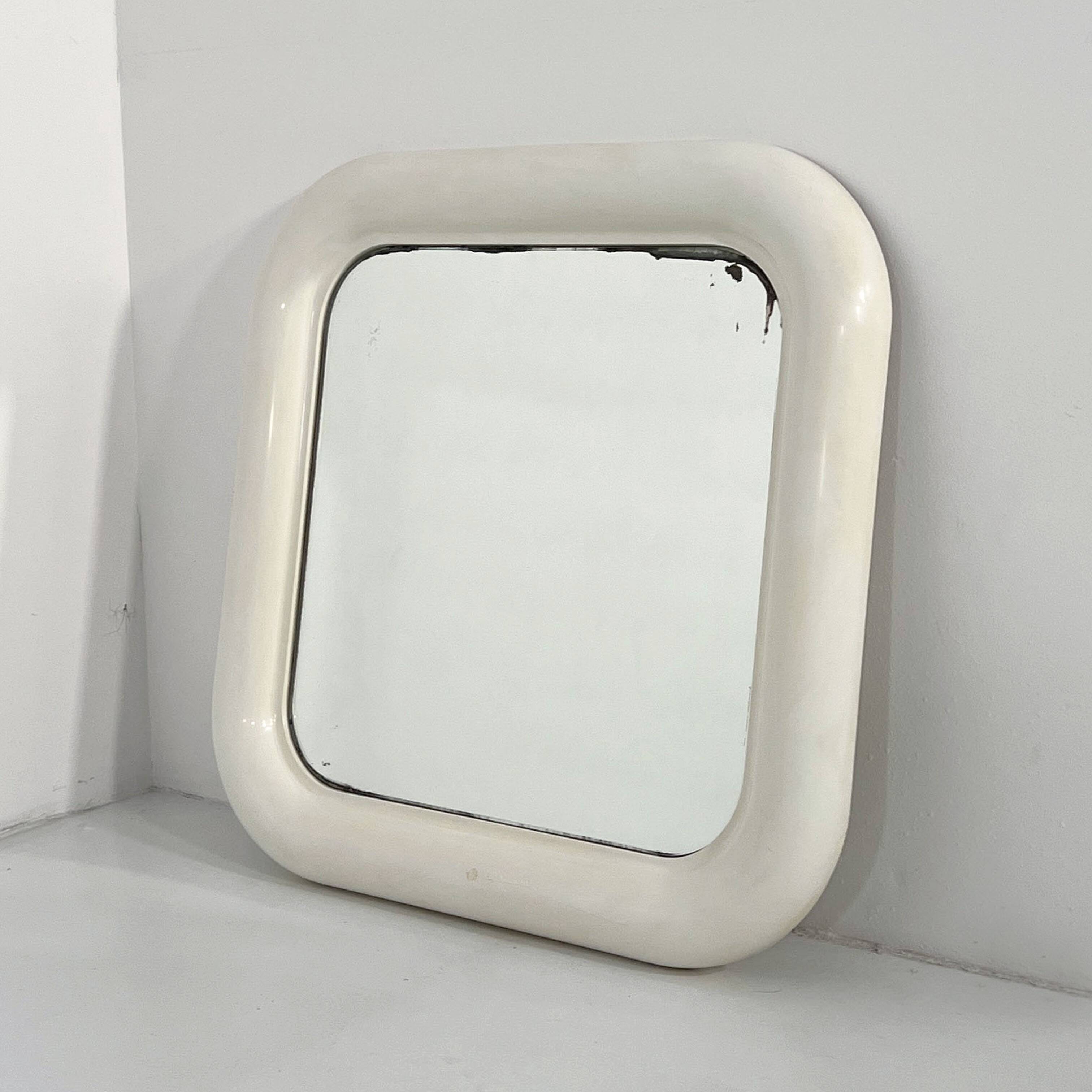 White Delfo Mirror by Sergio Mazza for Artemide, 1960