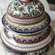 Potiche/ginger pot, tea reproduction xviith museum, art and deco, hand painted signed