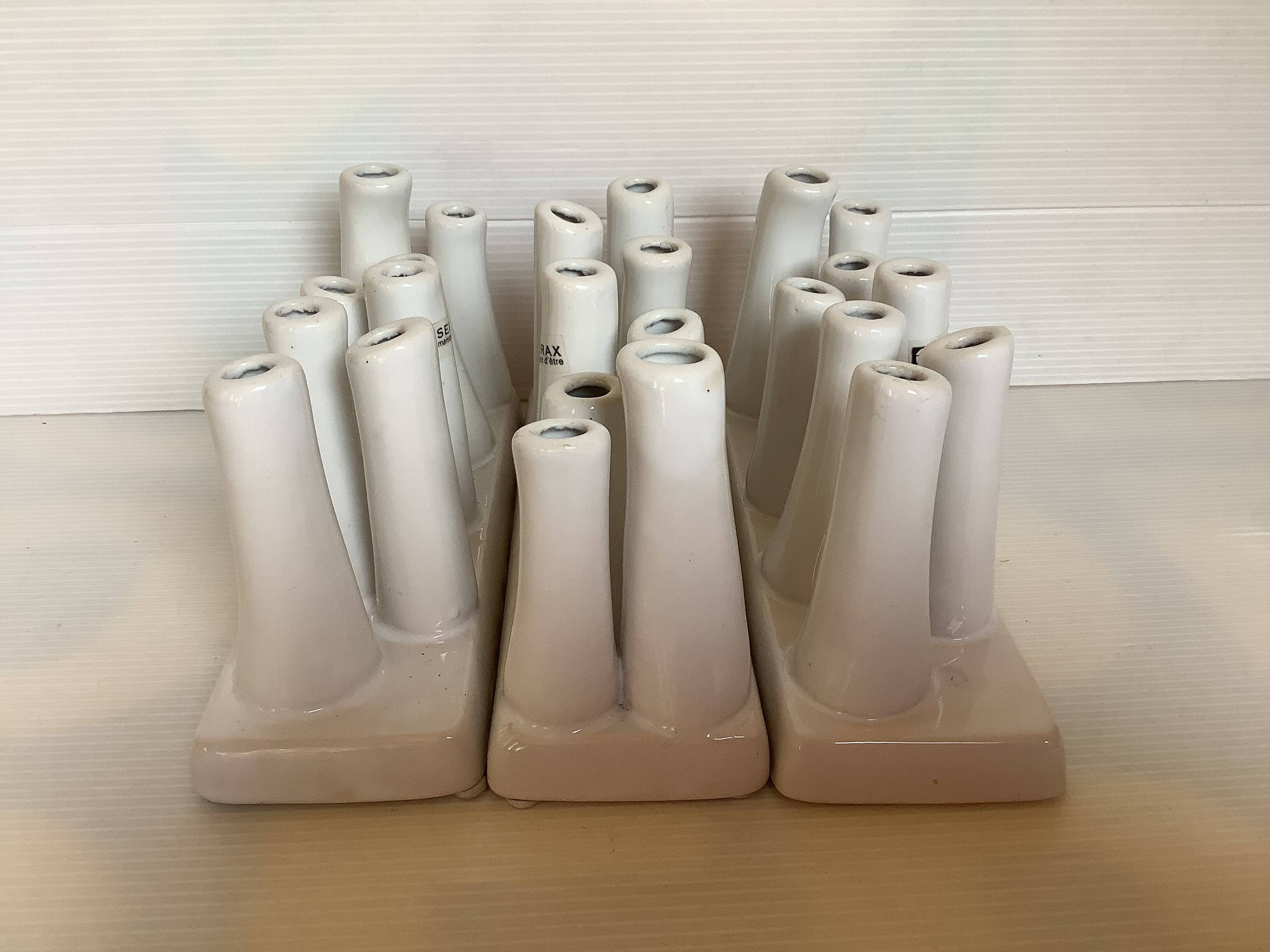 Trio de piques fleurs vases Serax