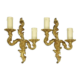 Paire d'appliques style Rocaille, Rococo, Baroque