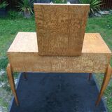 Art deco dressing table with tilting top stamped Sanyas and popot.