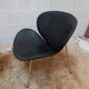 Pair armchair leather years 80