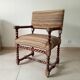 Ancien fauteuil "caqueteuse" de style Louis XIII