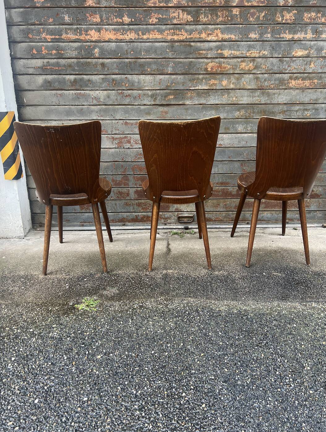 (Lot) 3 Baumann Bistro chairs (Dove model)