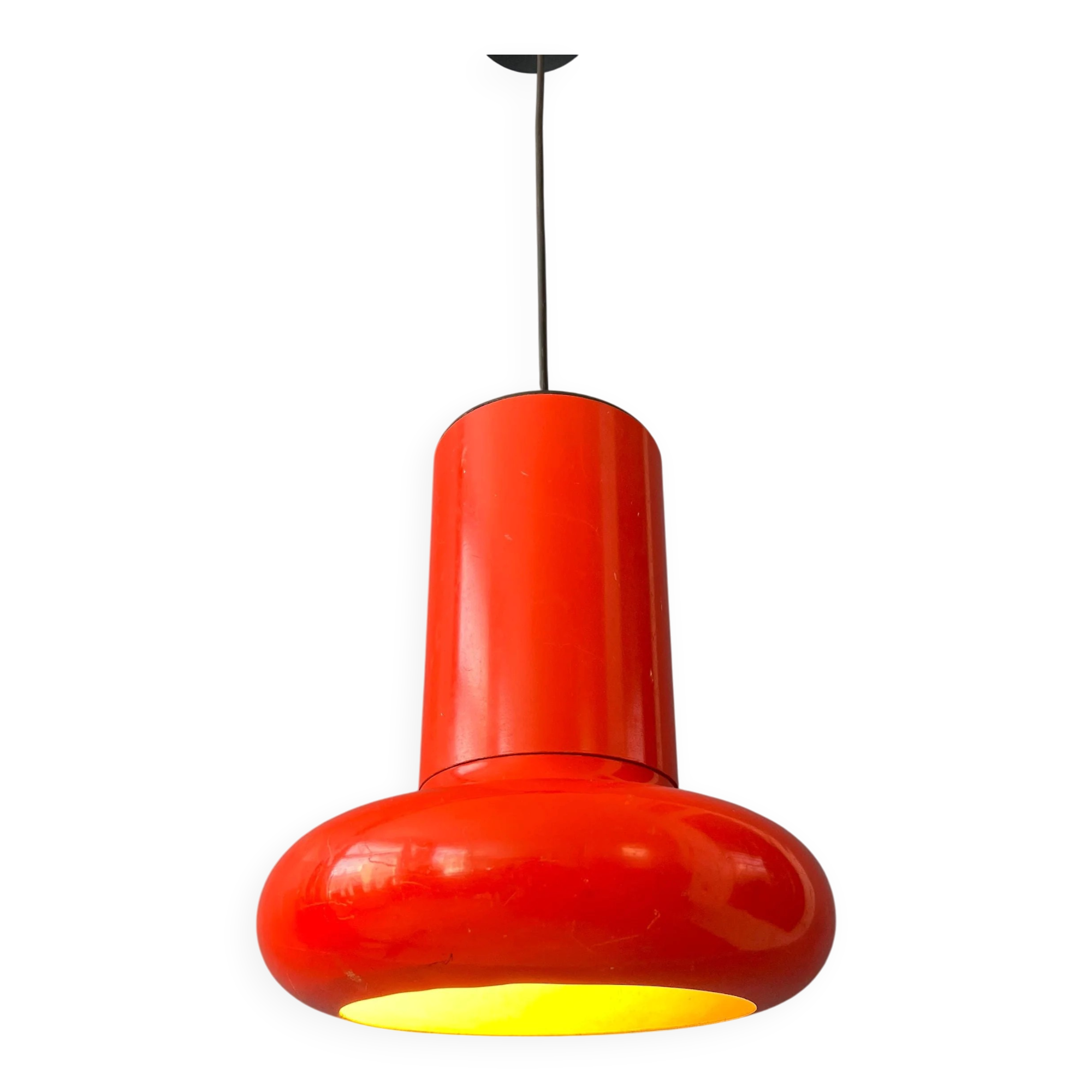 Vintage Space Age conical suspension red