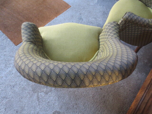 Paire de fauteuils style Napoléon III revisité
