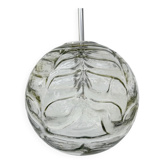 Lampe à suspension en verre Doria leuchten, années 1970