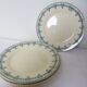 4 assiettes dessert vintage en terre de fer modèle Boetie