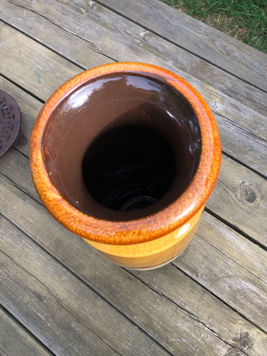 Enamelled vase W. Germany