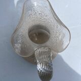 Carafe rafraichissoir pichet baccarat ou st louis cristal givré anse torsadée