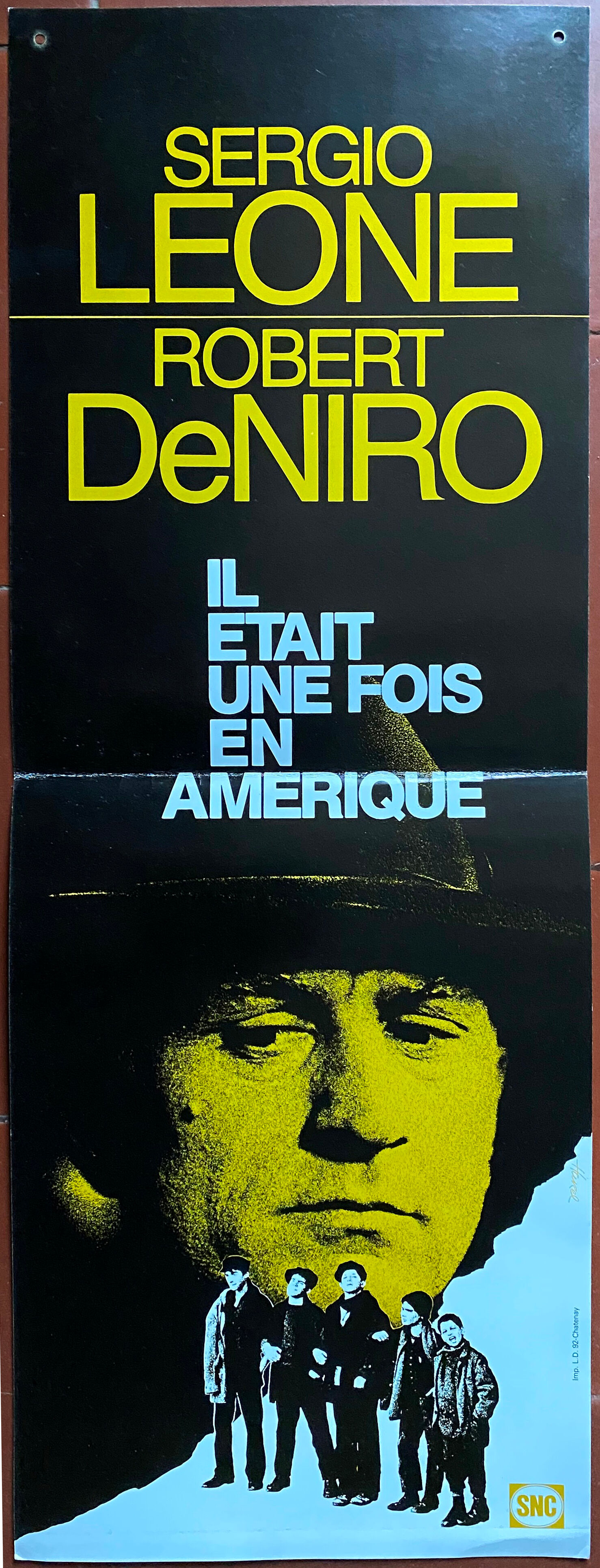 Original movie poster "Once Upon a Time in America" Sergio Leone 22x58cm 1984