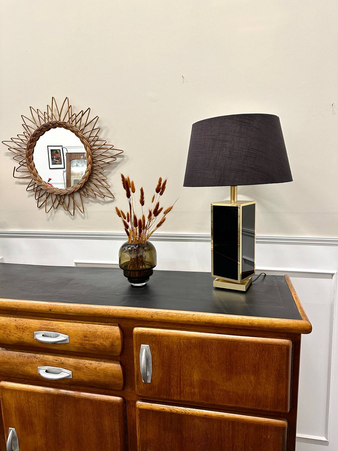 Buffet mado plateau noir